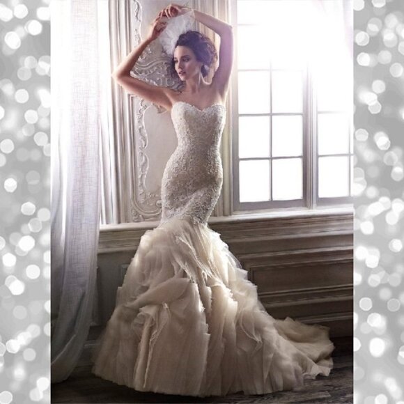 NWT Maggie Sottero Wedding Gown 5MS162 Paulina - Picture 1 of 6